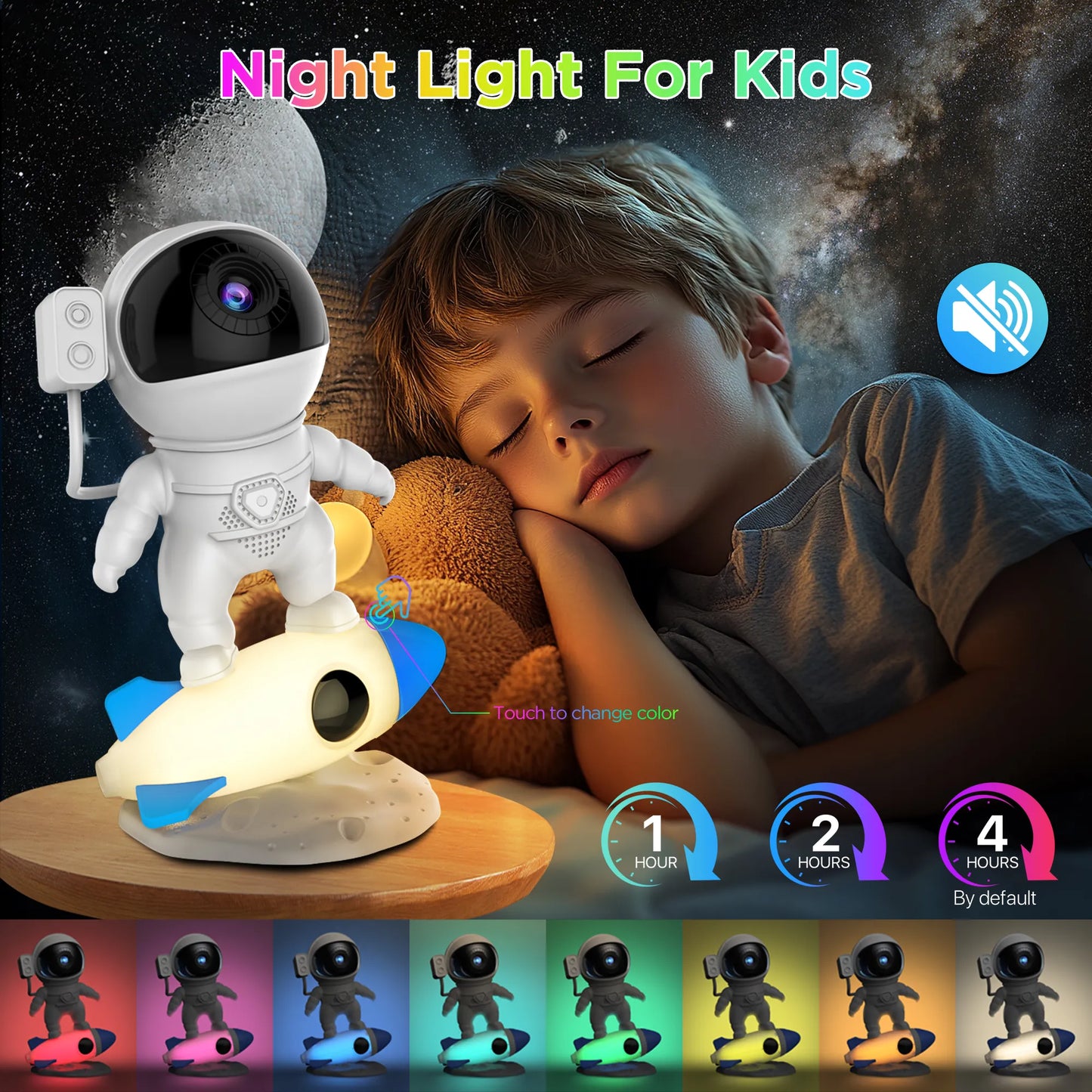 Astronaut Galaxy Projector—— Nursery Night Lights