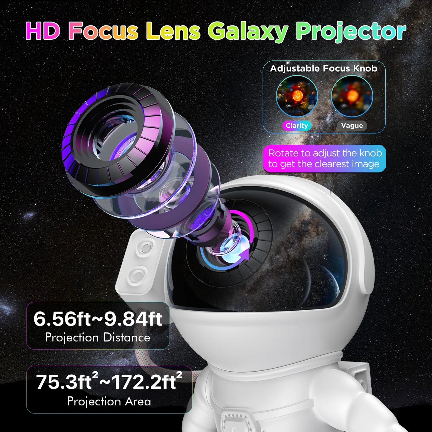 Astronaut Galaxy Projector—— Nursery Night Lights