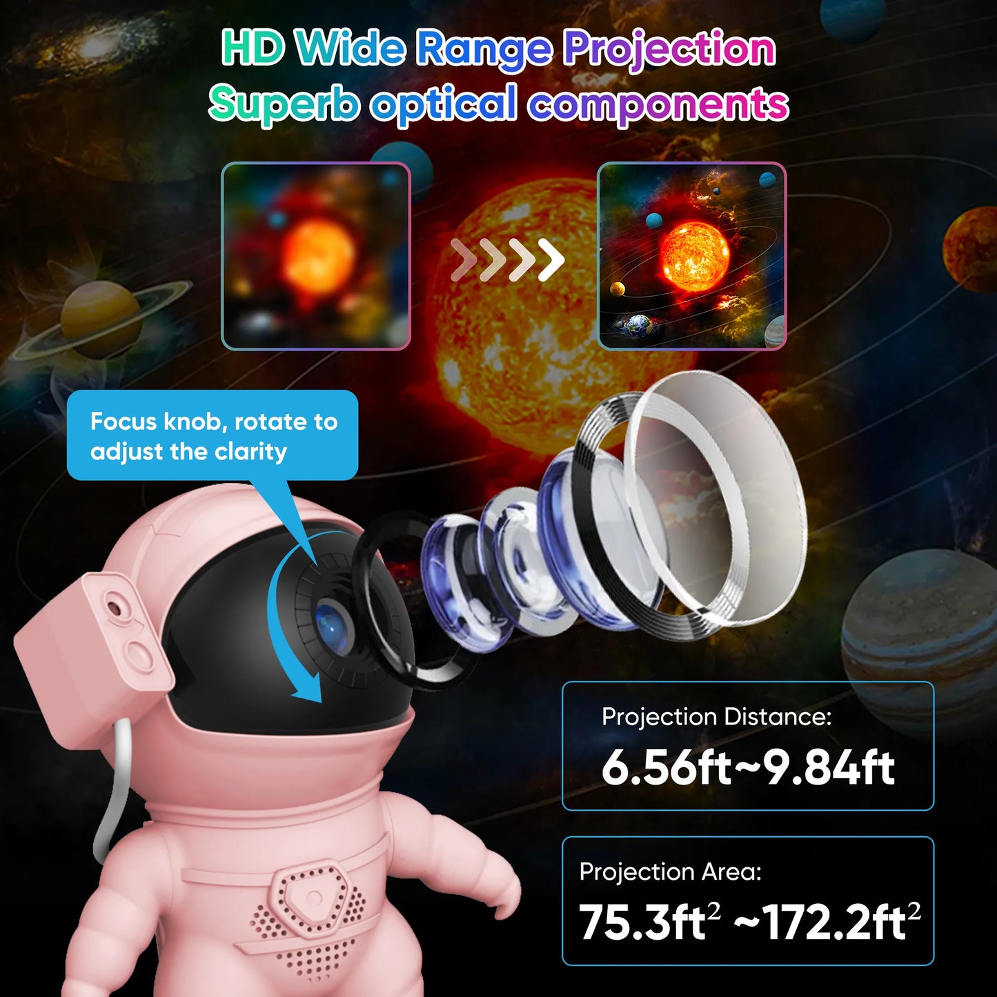Astronaut Galaxy Projector—— Nursery Night Lights