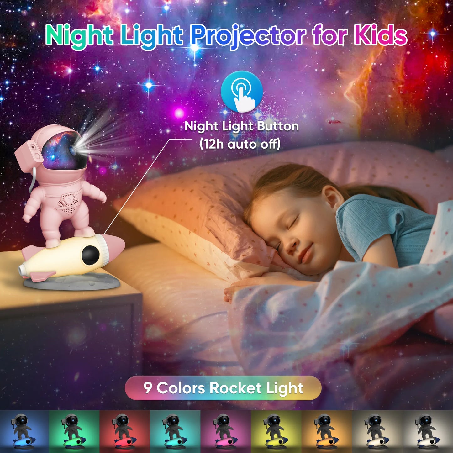 Astronaut Galaxy Projector—— Nursery Night Lights